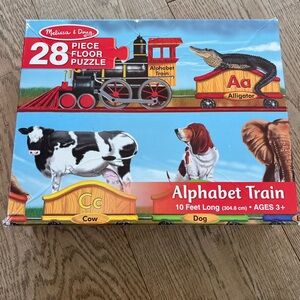 Melissa & Doug Alphabet Train Floor Puzzle 28 piece. Perfect, as new condition.